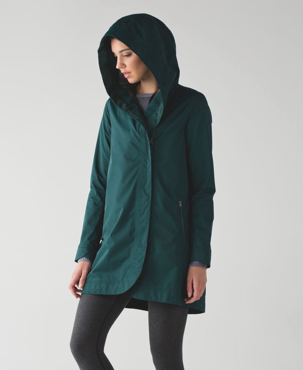 Lululemon Savasana Waterproof Rain Jacket Coat Size 12
